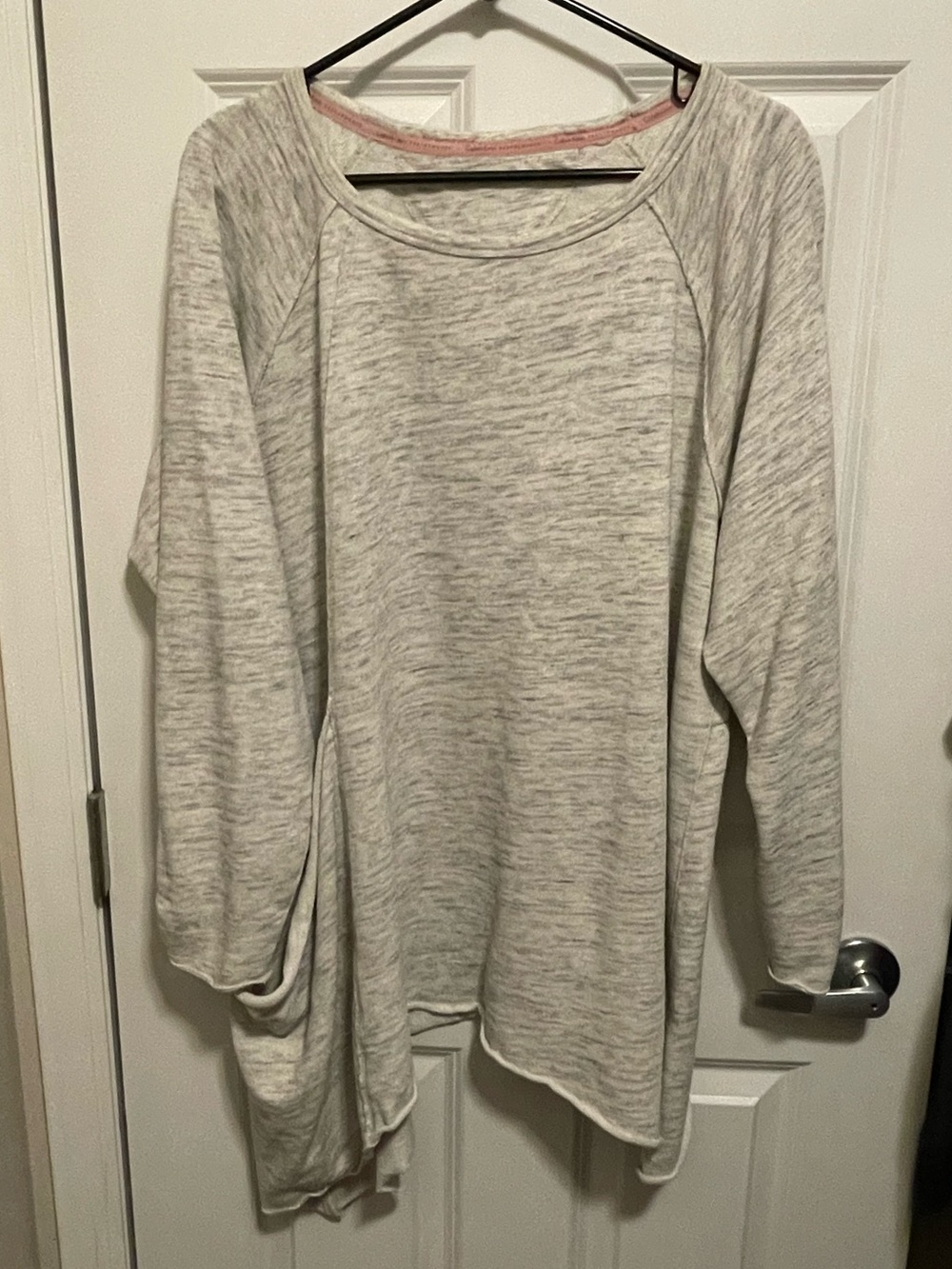 Calvin Klein Performance Marled Asymmetrical High-Low Sweatshirt Size 3X